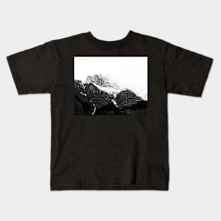 Mountains print, Nature, Landscape, Scandinavian, Nordic, Fashion print, Scandinavian art, Modern art, Wall art, Print, Minimalistic, Modern Kids T-Shirt